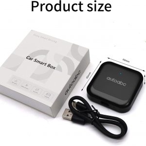 CarbitLink inalámbrico USB Dongle con CarPlay/Android Auto Plug and Play para OEM Carbit Link/Smart Link/Phone Link/Easy Connect Funcionalidad Versión 6.0 y superior Coches