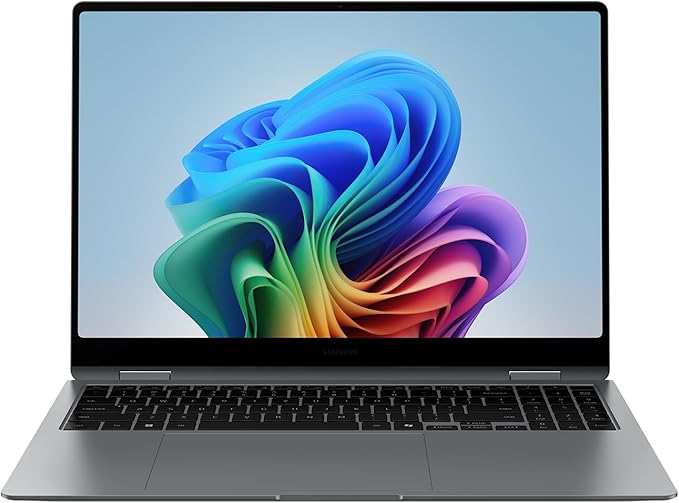 Samsung 16” Galaxy Book5 Pro 360 Copilot+ PC, AI Business Laptop, Windows 11 Pro, Intel Core Ultra 7 Processor 256V, 3K AMOLED Touchscreen, 16GB / 512GB, 120HZ, 2025 Model, NP964QHA-KG1US, Gray