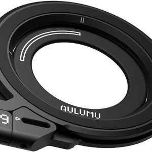 Aulumu G09 Magnetic Ring Grip | Omnidirectional Rotation | MagSafe Compatible | Aluminium Alloy Construction | Stable Dual-Sided Magnetic Attachment | Includes Handle Ring Phone Stand- Black