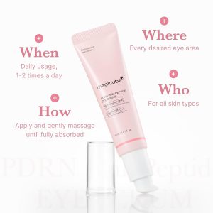 medicube Eye Serum with Salmon DNA PDRN & Pink Peptides | 99% Purity Retinol for Fine Lines | PDRN & Niacinamide for Uneven Skin Tone | Korean Skincare, 1.01 fl.oz