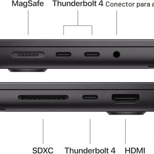 Apple Laptop MacBook Pro 2025 con chip M5 con CPU de 10 núcleos y GPU de 10 núcleos: diseñada para Apple Intelligence, pantalla Liquid Retina XDR de 14.2 pulgadas, memoria unificada de 16 GB