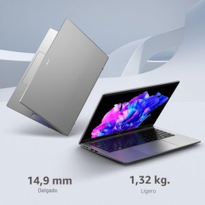 acer Swift Go 14 Intel Evo - Laptop delgada y ligera, pantalla táctil de 14 pulgadas 1920 x 1200, desbloquea experiencias de inteligencia artificial, procesador Intel Core Ultra 7 155H, Intel ARC, 16 GB LPDDR5X, SSD de 512 GB, SFG14-72T-718K