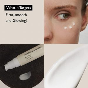 HARUHARU crema milagrosa de arroz negro y bakuchiol para ojos, suaviza líneas finas y patas de gallo, reduce hinchazón y ojeras, cuidado ligero para día y noche, ideal para regalos navideños, set de