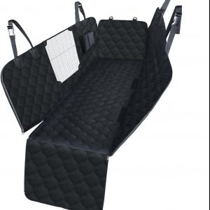 Dog Seat Cover for Cars - Waterproof & Scratchproof Dog Hammock Pet Car Seat Protector with Mesh Window, Universal Fit for Back Seat of Cars, SUV, Truck and Jeep