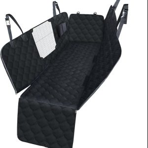 Dog Seat Cover for Cars - Waterproof & Scratchproof Dog Hammock Pet Car Seat Protector with Mesh Window, Universal Fit for Back Seat of Cars, SUV, Truck and Jeep