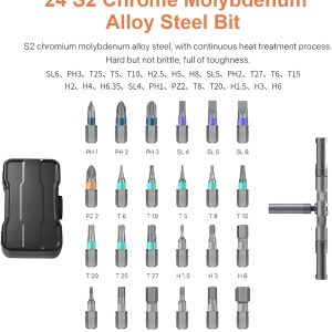 2026 New 24 in 1 Precision Screwdriver set,Magnetic Screwdriver Set, Detachable Handle, Multi-Purpose Mini Repair Kit, Fit For Home, DIY, PC, Laptop, Electronics and Manual Repair