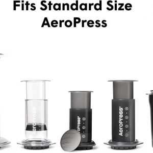 AeroPress Microfiltros de papel blanco para cafetera, filtros de café compostables hechos de papel blanco, sin cloro, se adapta a cafeteras manuales AeroPress de tamaño estándar, 350 unidades