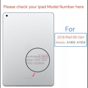 for iPad 6（6th Gen 2018 Released） Screen Replacement Digitizer Touch Glass, for iPad 9.7 Inch A1893 A1954, with Home Button & Full Repair Kit - Black