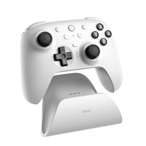8BitDo Ultimate 2 Bluetooth Controller for Switch/Switch 2 & Windows PC, Switch Pro Controller with TMR Joysticks, Switchable Hall Effect/Tactile Triggers, Vibration and Motion Control - White