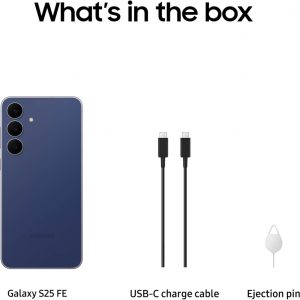 Samsung Galaxy S25 FE Cell Phone (2025), 256GB AI Smartphone, Unlocked Android, Large Display, 4900mAh Battery, High Res-Camera, AI Photo Edits, Durable, US 1 Yr Warranty, Navy