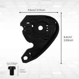 C10 Base Plate Replacement Kit Fit for HJC HJ34P, HJ34, i30 – Motorcycle Helmet Visor Pivot Gear Plate
