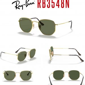 Ray-Ban RB3548N Hexagonal Sunglasses For Men For Women +BUNDLE with ACCESSORY EYEWEAR KIT