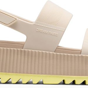DREAM PAIRS Sandalias de agua con plataforma para mujer, ajustables, ligeras, impermeables, para verano, playa, sandalias gruesas