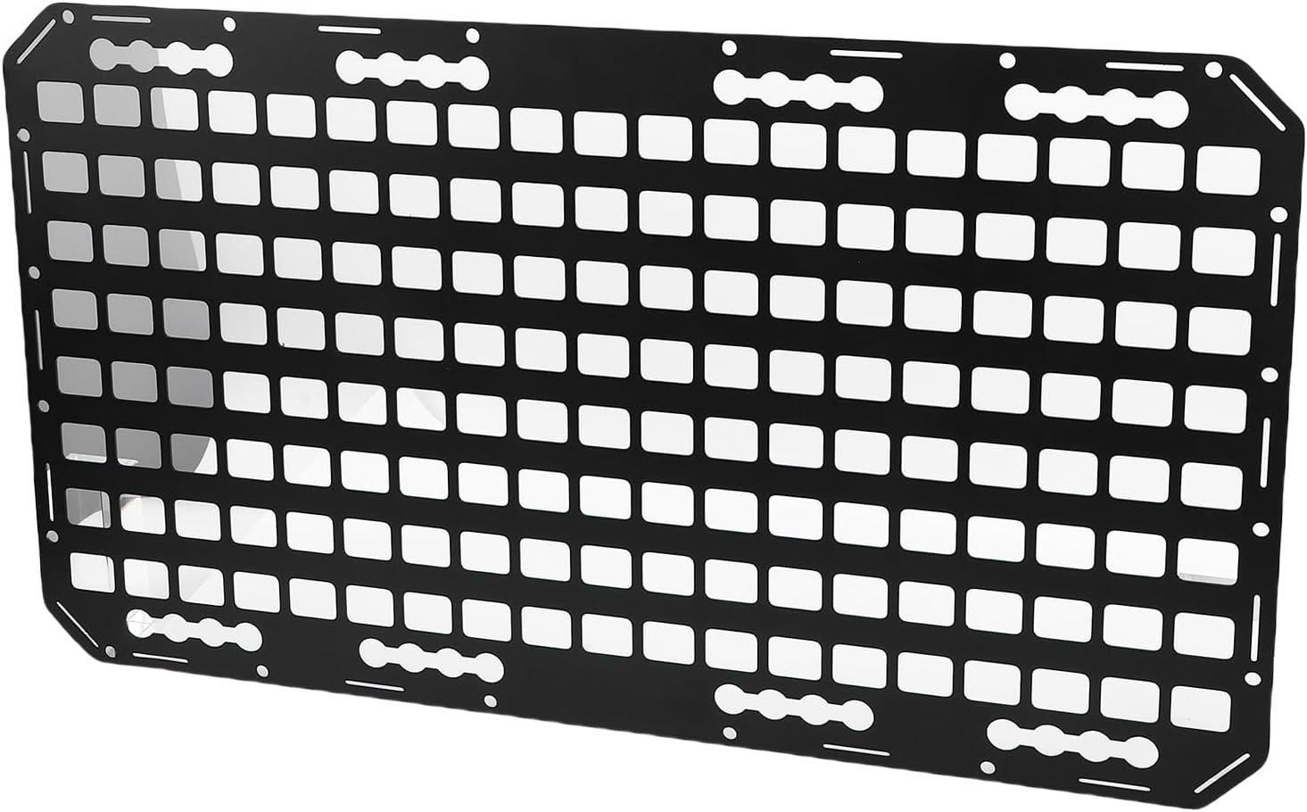 Fabater Truck Bed MOLLE Panel, 17x30x0.08in Side Bed Molle Panel Rack, Truck Bed Organizer for Trailers Cars SUVs Pickup RVs
