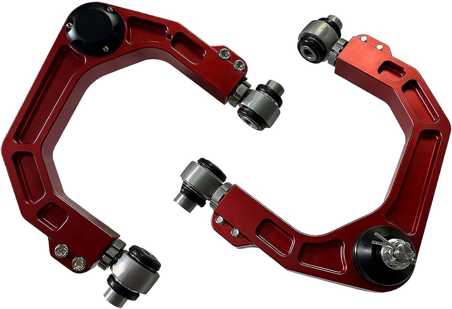 BST BSSP Par de brazos de control superiores delanteros para Toyota 4Runner FJ Cruiser 2003-2022 Kit de elevación de 2-4 pulgadas CNC 6061 aluminio billeteado forjado suspensión levantada UCA para