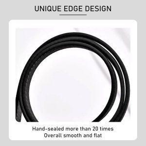 Premium Microfiber Leather Shoulder Strap Replacement for Michael Kors Basket Bags, 2 Pieces Adjustable Purse Handle Straps, Soft Durable MK Tote Bag Straps (Black, 31.9", Width 0.5")