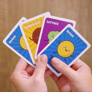 Slapburger Card Game - Fast-Paced Kids and Family Games for Ages 4 and Up - Fun Card Game for Birthdays, Classroom, Camping, Game Night & Friends - Easy to Play, 2 to 6 Players, 15 Minutes Playtime