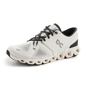 On Men's Cloud X 3 Sneakers, Ivory/Black, 12 Medium US