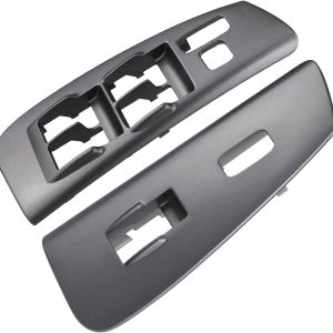 Power Door Window Switch Bezel Cover | Compatible with 2003-2008 Toyota Matrix Pontiac Vibe Accessories Front Driver and Passenger Side | Replaces 74232-01030 (Gray)