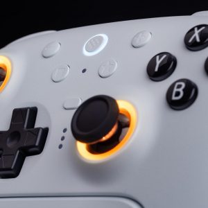8BitDo Ultimate 2 Bluetooth Controller for Switch/Switch 2 & Windows PC, Switch Pro Controller with TMR Joysticks, Switchable Hall Effect/Tactile Triggers, Vibration and Motion Control - White