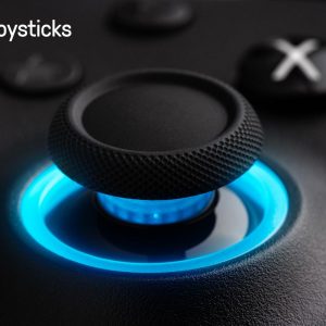 8Bitdo Ultimate 2 Bluetooth Controller with TMR Joysticks, Switchable Hall Effect/Tactile Triggers, Vibration, Motion Control, RGB Fire Ring and Back Buttons for Switch/Switch 2 & Windows PC - Black