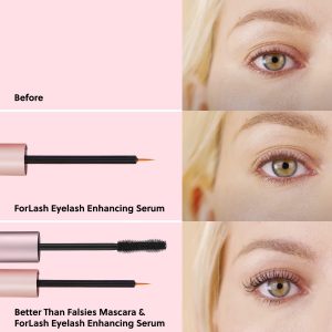 ForChics Lash Growth and Volume Duo - Growth Serum + Nourishing Mascara | 24/7 Lash Transformation System - Prostaglandin-Free, Hormone-Free - Instant Volume + Long-Term Growth