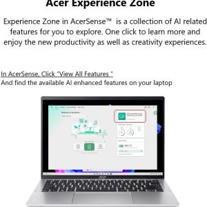 Acer Swift Go 14 Intel Evo Edition Laptop | Pantalla OLED WQXGA+ de 14 pulgadas de 2880 x 1800 | Desbloquea experiencias AI | Procesador Intel Core Ultra 5 125H | Intel ARC | 8GB LPDDR5 | SSD de 512 GB | WiFi 6E | SFG14-73-58EP