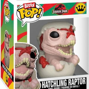 Funko Bitty Pop! Jurassic Park: Mr. DNA, Dilophosaurus Fossil, Dennis Nedry y Dilophosaurus, con una figura 1 en 6 de oportunidad para una sorpresa – 0.9 pulgadas (0.9 in) coleccionable – Idea de regalo – Decoración para pastel