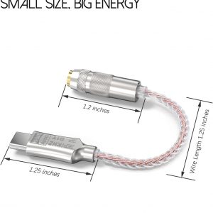 Hi-Res Lossless USB C to 3.5mm Audio Adapter Soundcard, 32bit/384Khz Audio Decoding Transceiver, Supports Wire Control, Microphone, Cellphone Headphone DAC for MacBook, Surface, Sony, and More