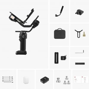 ZHIYUN Crane 4 Combo, 3-Axis Gimbal Stabilizer for DSLR and Mirrorless Camera, Nikon Sony Panasonic Canon Fujifilm BMPCC 6K, Fill Light, PD Fast Charge