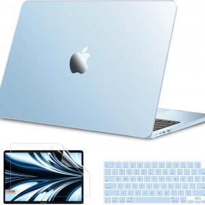 B BELK Compatible con MacBook Air de 13 pulgadas Funda 2025 2024 2023 2022 M4 M3 M2 A3240 A3113 A2681, [100% Coincide con Color Oficial] [Armadura Delgada] Carcasa Rígida de Plástico para MacBook Air