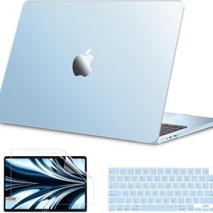 B BELK Compatible con MacBook Air de 13 pulgadas Funda 2025 2024 2023 2022 M4 M3 M2 A3240 A3113 A2681, [100% Coincide con Color Oficial] [Armadura Delgada] Carcasa Rígida de Plástico para MacBook Air