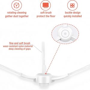 Kit de accesorios para aspiradora robot Xiaomi S20, 1 cepillo principal, 2 filtros HEPA, 4 cepillos laterales, 2 almohadillas de trapeador, 1 herramienta de limpieza, piezas de repuesto accesorios de