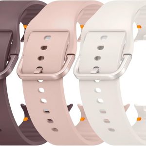 10 paquetes de correas deportivas compatibles con Samsung Galaxy Watch 8 de 40 mm/44 mm/Watch 8 Classic de 46 mm para hombres y mujeres, correa de silicona suave y transpirable con sistema de lug