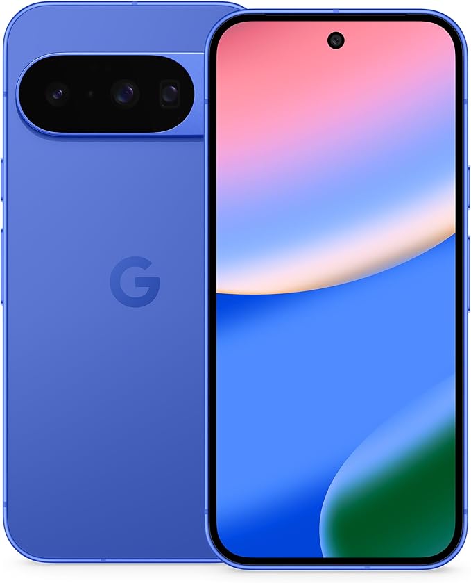 Google Pixel 10 (eSIM Only) Unlocked Android Smartphone - Gemini AI Assistant - Advanced Triple Rear Camera, Fast-Charging 24+ Hour Battery, and 6.3" Actua Display - 128 GB (2025 Model) (Renewed)