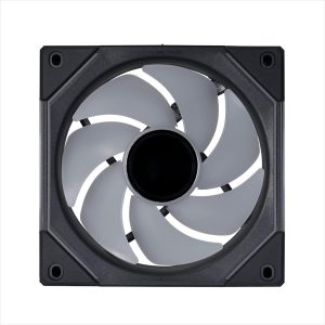 Lian Li UNI Fan SL-Infinity - Ventilador ARGB de 4.724 in, paquete triple, diseño de cadena de margarita, espejo infinito, efectos de iluminación personalizables, conexión de un cable con controlador, negro-UF-SLIN120-3B