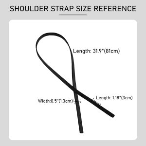 Premium Microfiber Leather Shoulder Strap Replacement for Michael Kors Basket Bags, 2 Pieces Adjustable Purse Handle Straps, Soft Durable MK Tote Bag Straps (Black, 31.9", Width 0.5")