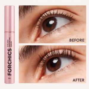 ForChics Eyelash Growth Serum - Prostaglandin-Free Lash Enhancing Serum for Longer, Thicker Lashes and Brows- Natural Formula, Visible Results in 2 Weeks - Vegan, Hormone-Free 0.10 fl. oz / 3ml