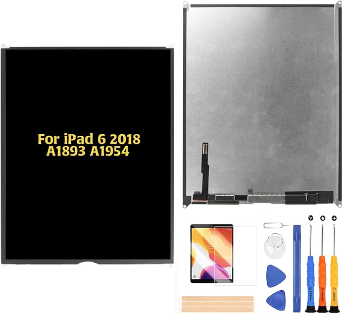 A-MIND para iPad 6ª generación (2018) A1893 A1954 pantalla LCD reemplazo de pantalla, para A1893 A1954 Kit de piezas de reparación de panel LCD, con protector de pantalla gratuito+kit de herramientas