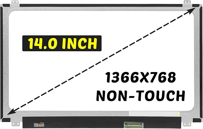 Reemplazo para pantalla LCD HP 240 G7 1366x768 14.0 pulgadas 30 pines 60HZ pantalla LED panel digitalizador (para pantalla no táctil solamente)