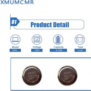 Batería Z52H, compatible con Sony Headset Battery para LinkBuds S WFLS900N/B Bluetooth Auricular Batería 3.85V 55mAh (2PCS) + Herramientas