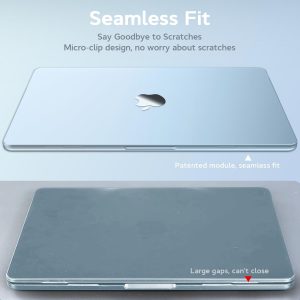 B BELK Compatible con MacBook Air de 13 pulgadas Funda 2025 2024 2023 2022 M4 M3 M2 A3240 A3113 A2681, [100% Coincide con Color Oficial] [Armadura Delgada] Carcasa Rígida de Plástico para MacBook Air
