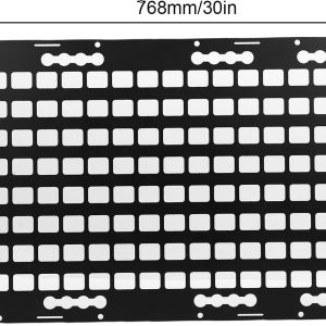 Fabater Truck Bed MOLLE Panel, 17x30x0.08in Side Bed Molle Panel Rack, Truck Bed Organizer for Trailers Cars SUVs Pickup RVs