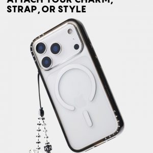 CASETiFY Funda compacta para iPhone 17, delgada, elegante, compatible con Magsafe y contra caídas de 4 pies Protección contra caídas de grado militar 2x, color Mar azul profundo y negro transparente
