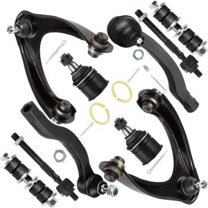 SCITOO Kit de suspensión para Honda Civic 1996-2000, con piezas de suspensión, brazo de control superior, rótula inferior, barra estabilizadora, enlace de extremo exterior interior
