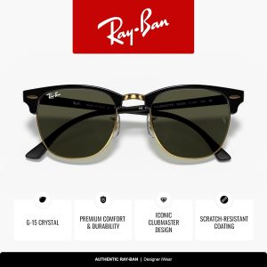 Ray-Ban RB3016 Clubmaster Square Sunglasses