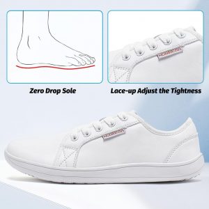 HOBIBEAR Womens Mens Wide Minimalist Barefoot Sneakers Zero Drop Shoes Lightweight Comfortable