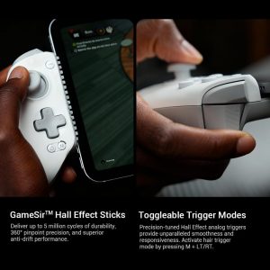 GameSir G8 Plus MFi Phone Controller for iPhone 15/16/17/iPad Mini & Android (USB-C), Officially MFi Certified- Ergonomic Grip, Play Call of Duty,Stream Xbox, 2 Pro Back Buttons