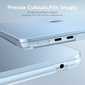 B BELK Compatible con MacBook Air de 13 pulgadas Funda 2025 2024 2023 2022 M4 M3 M2 A3240 A3113 A2681, [100% Coincide con Color Oficial] [Armadura Delgada] Carcasa Rígida de Plástico para MacBook Air
