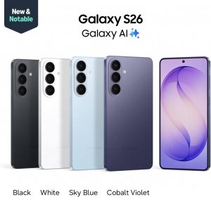 Samsung Galaxy S26, Unlocked Android Smartphone, 256GB, Powerful Processor, Galaxy AI, Immersive Viewing, Durable Battery, 2026, US 1 Year Warranty, Black